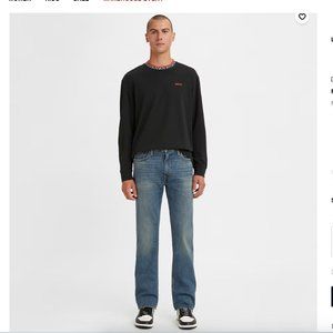 Levi’s 513 Flex W34 L30 but Hemmed to 28” soft stretch Slim Straight Medium wash